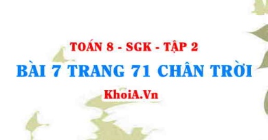 Bài 7 trang 71 Toán 8 Chân trời sáng tạo Tập 2